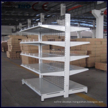 Supermarket Double Side Wire Backboard Designer Cosmetic Shelf